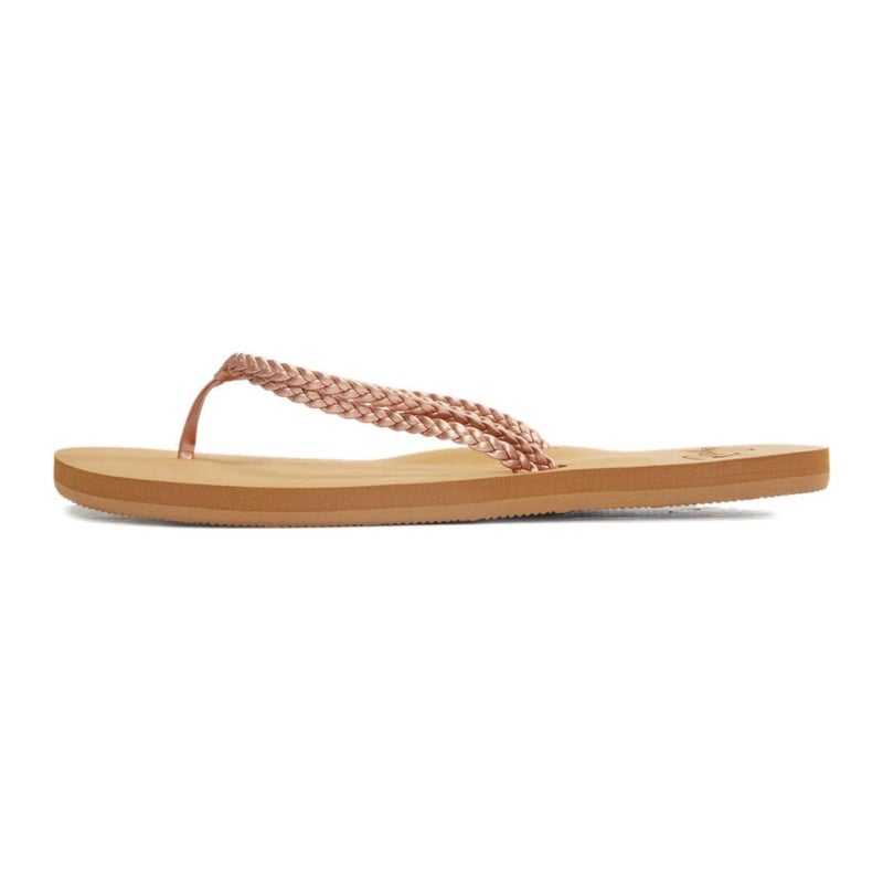 Roxy womens Costas Sandal Flip Flop, Rose Gold, 6 US - Image 1